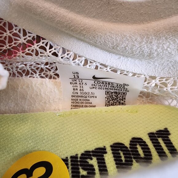 Nike Air Zoom Victory T&F Distance Spikes White/Pink CD4385-101 Size 13 New - Picture 7 of 7